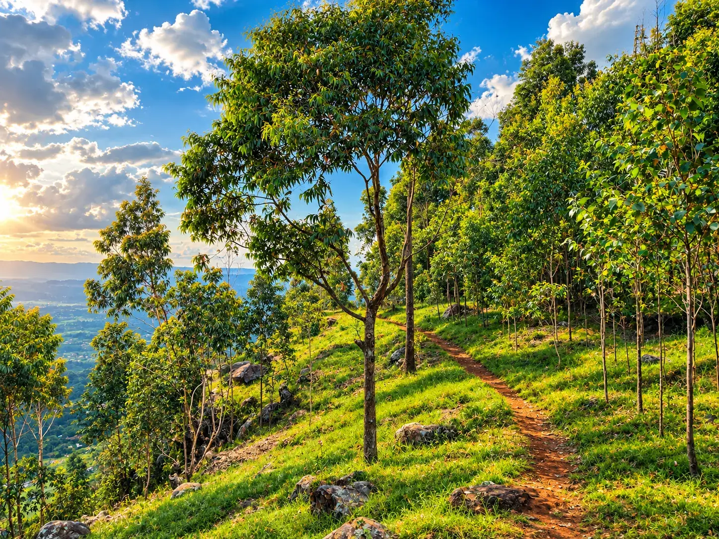 Hilltop trail in Nyamira